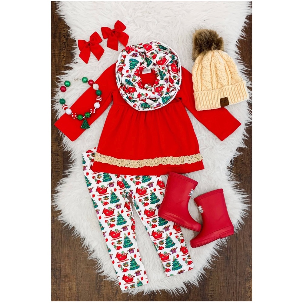 Santa’s Sleigh 3 pc. Christmas Set